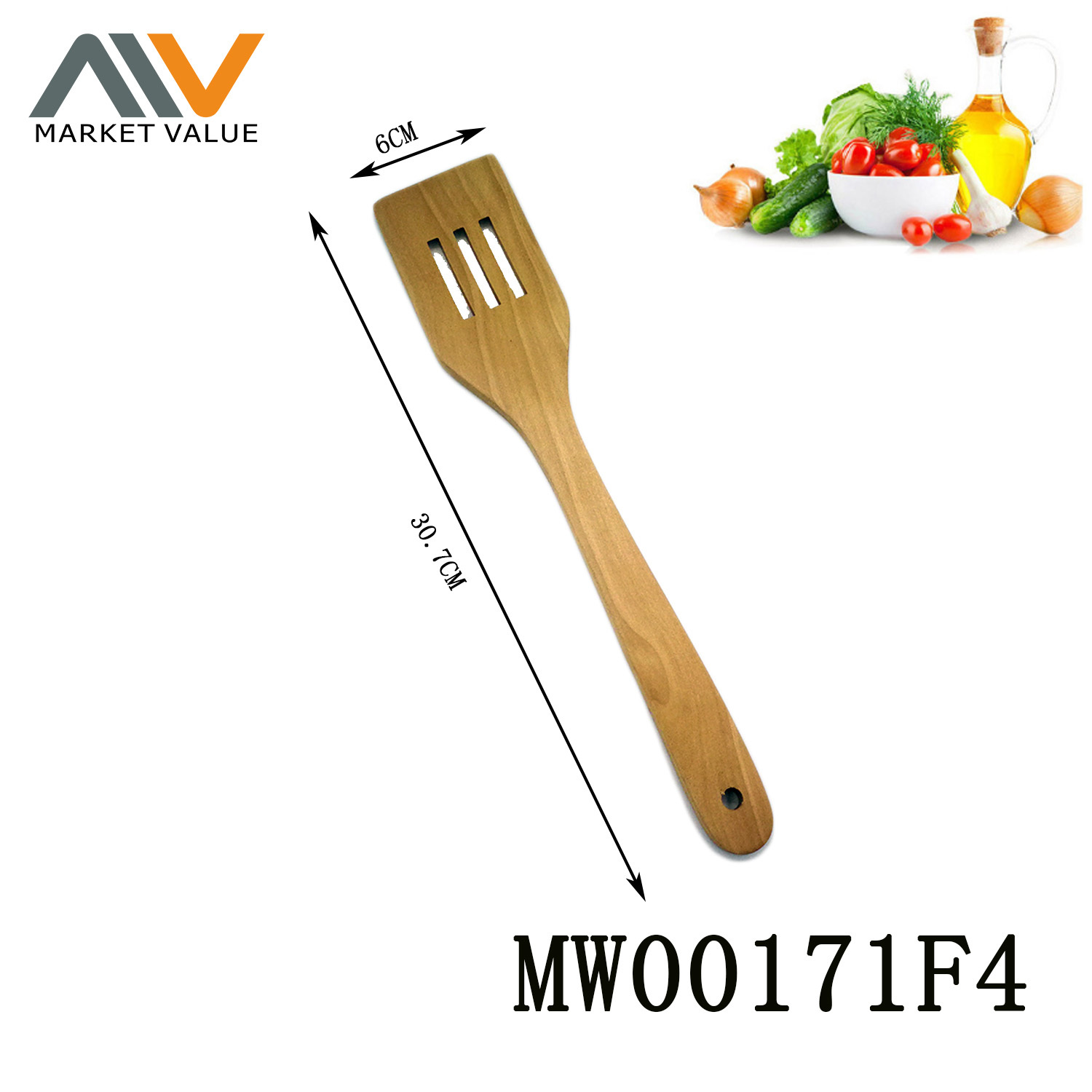 12in LOTUS WOOD SPOON TC