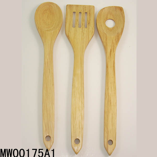 3PCS 12in WOODEN KITCHEN TOOL PBH