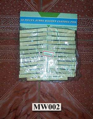 50PCS.WOODCLOTH PEGS WPVS BAG style 2