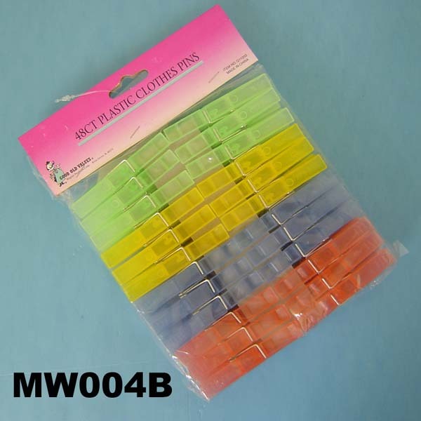 48PCS PLASTIC CLOTHES PINS