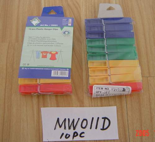 10PCS PLASTIC CLOTHES PEGS SHRINK