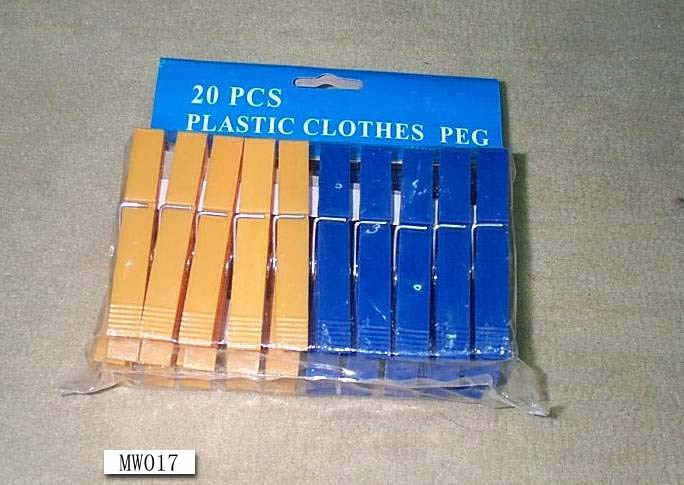 20PCS PLASTIC CLOTHES PEGS