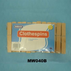 24PCS WOODEN JUMBO CLOTH PEGS