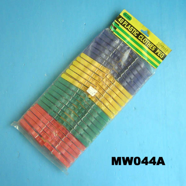 48PCS PLASTIC CLOTHESPINS