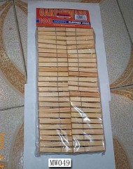 100PCS WOODEN CLOTH PEGS WPVC BAG