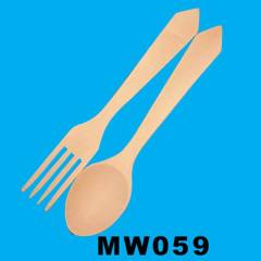 2PCS WOODEN KITCHEN TOOLS in PVC BAG with HANG CARD