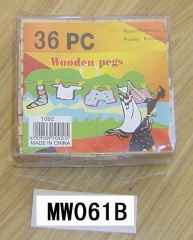36PCS WOODEN PEG in BOX