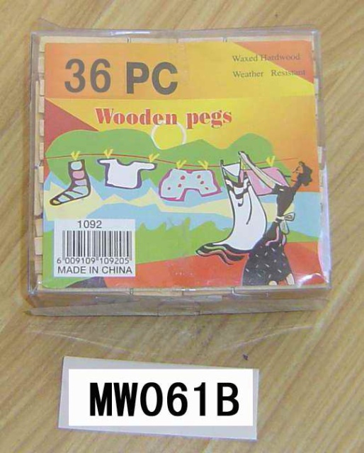 36PCS WOODEN PEG in BOX