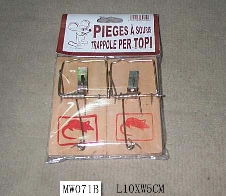 WOODEN 2PCS MEDIUM MOUSE TRAP