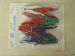 24PCS PLASTIC CLOTHES CLIPS