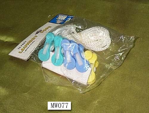8PCS PLASTIC CLIPS with 15M ROPE