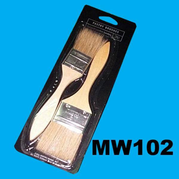 2PCS FOOD BRUSH with WOOD Handle