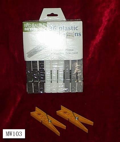 36 PCS PLASTIC CLOTHES PEGS