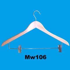 WOODEN CLOTHES HANGER with 2PCS PEGS