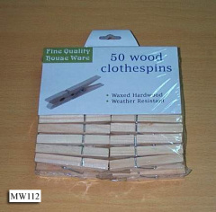 50PCS WOODEN PEGS