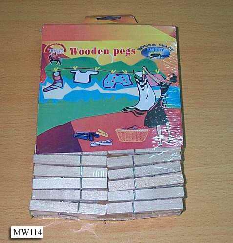 72PCS WOODEN CLOTHES PEGS