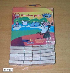 72PCS WOODEN CLOTHES PEGS