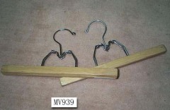 3PCS WOODEN SKIRT HANGER
