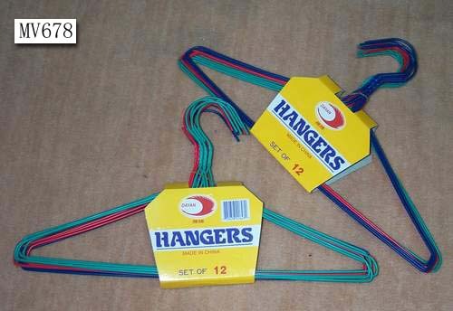 12PCS PLASTIC COATED METAL HANGER style 2