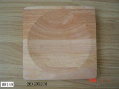 20X20X2CM RUBBER CHEESE CUTTING BOARD