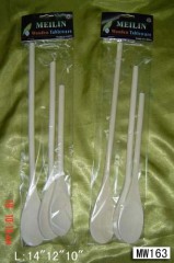 3PCS WOODEN SPOON in PVC BAG with HANG CARD 10in 12in 14in