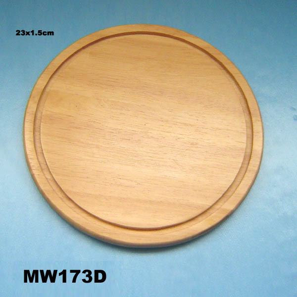 DIA-23cm BEECH WOODEN STEAK BOARD