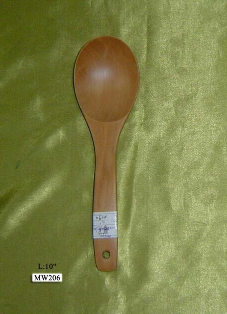 K092 10in WOODEN LADLE