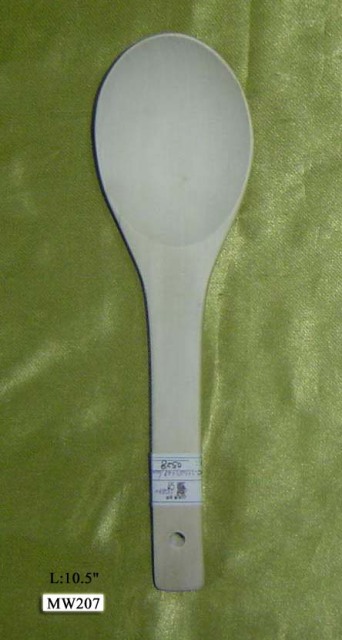0528 10.5in WOODEN LADLE