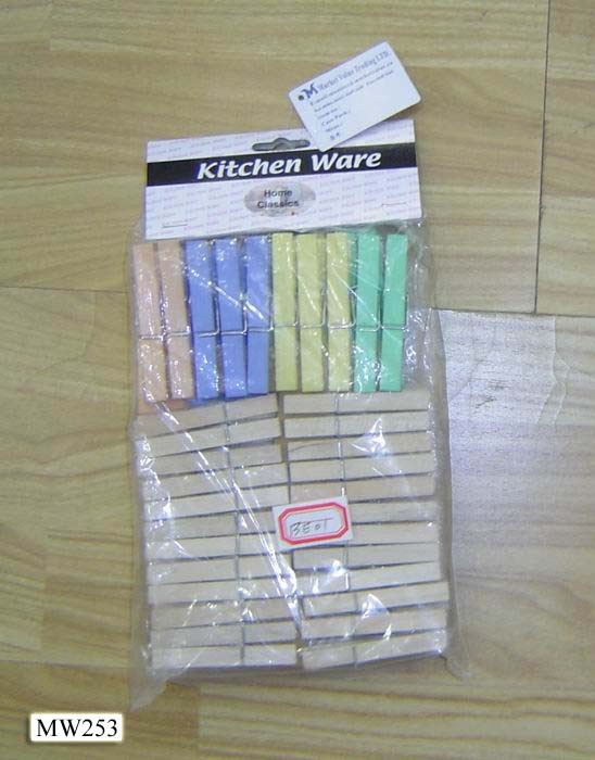 CLOTHES PEG20PCS PLASTIC with 48PCS 7CM WOODEN PEG