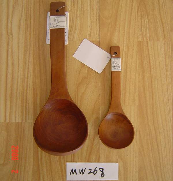 7.5in WOODEN LADLE