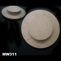 9CM BEECH WOODEN GLASS COVER