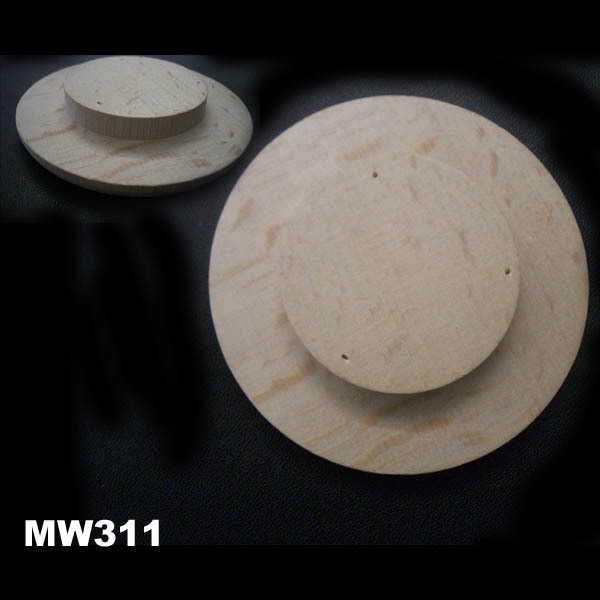 9CM BEECH WOODEN GLASS COVER