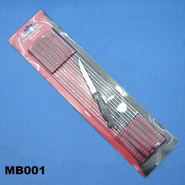 12PCS BBQ SKEWER with 1PC BEEF KNIFE