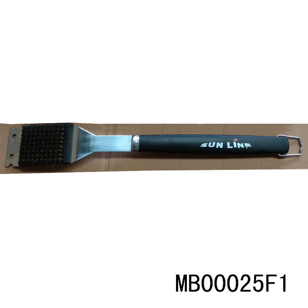 SS BBQ BRUSH PLASTIC Handle
