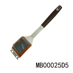 SS BBQ BRUSH PLASTIC HADNLE TAG