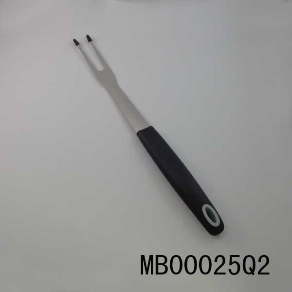 SS BBQ FORK with TPR Handle HANG TAG