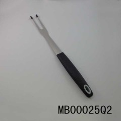 SS BBQ FORK with TPR Handle HANG TAG