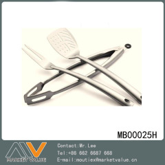 3PCS SS BBQ TOOLS HANG TAG with PLOY BAG