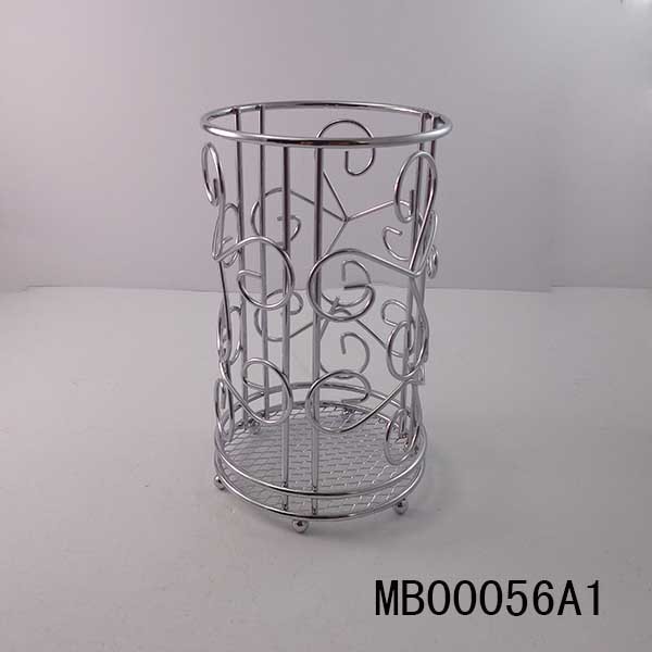 FLOWER CHROME CUTLERY HOLDER TC