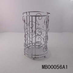 FLOWER CHROME CUTLERY HOLDER TC