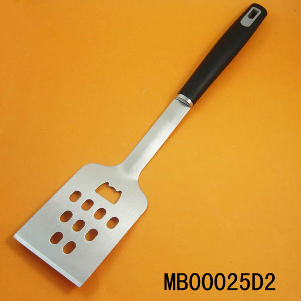 SS BBQ TURNER PLASTIC HADNLE TAG