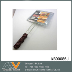 CHROME BBQ NET with RESIN Handle STEAK