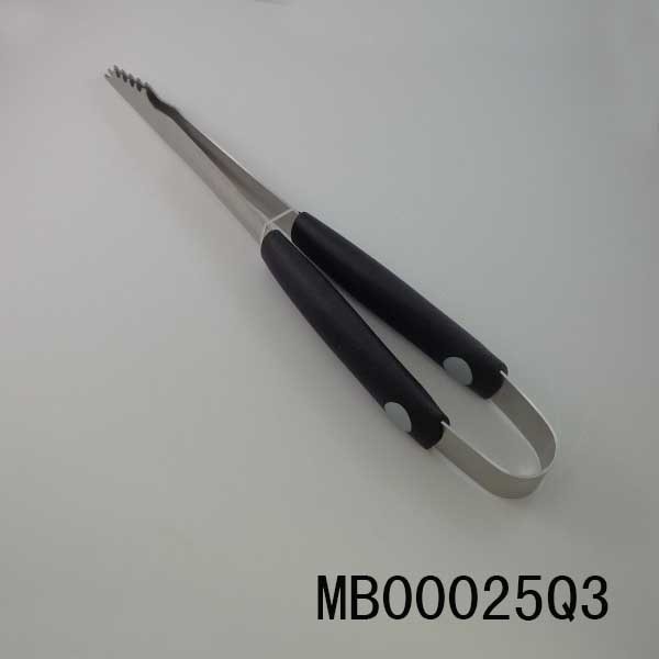SS BBQ TONG WIHT TPR Handle HANG TAG