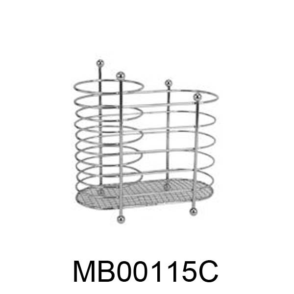 CHROMED WIRE CUTLERY HOLDER HANG-TAG