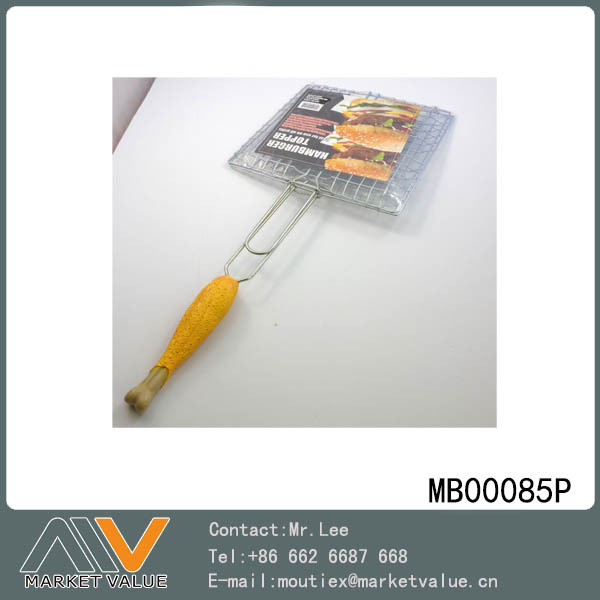 CHROME BBQ NET with RESIN Handle CHICKEN style 2