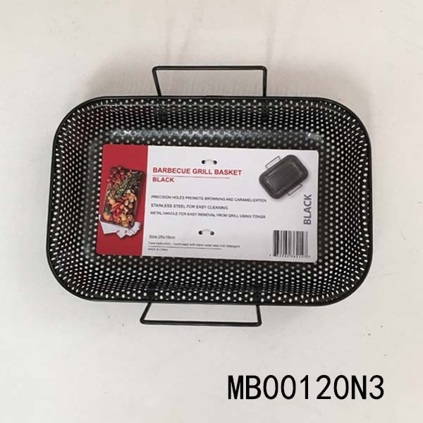 28X19CM NON STICK BARBECUE GRILL BASKET