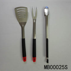 3PCS SS BBQ TOOLS PLASTIC Handle