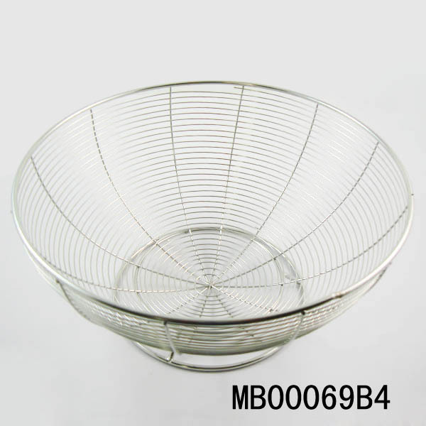 28CM SS FRUIT BASKET STRAINER TC