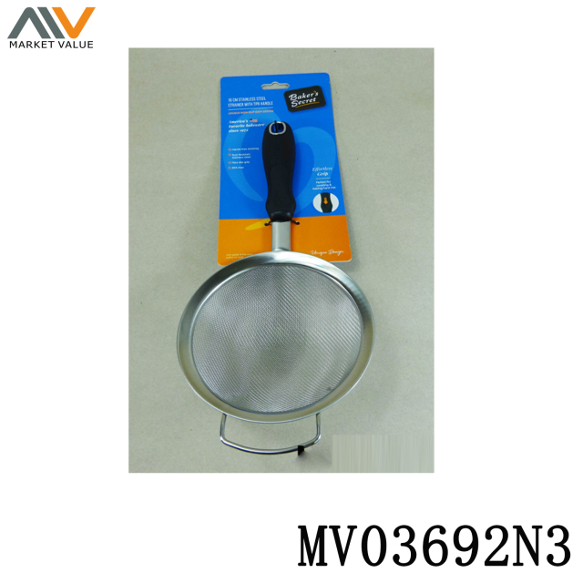 14CM SS STRAINER with TPR Handle TC style 4
