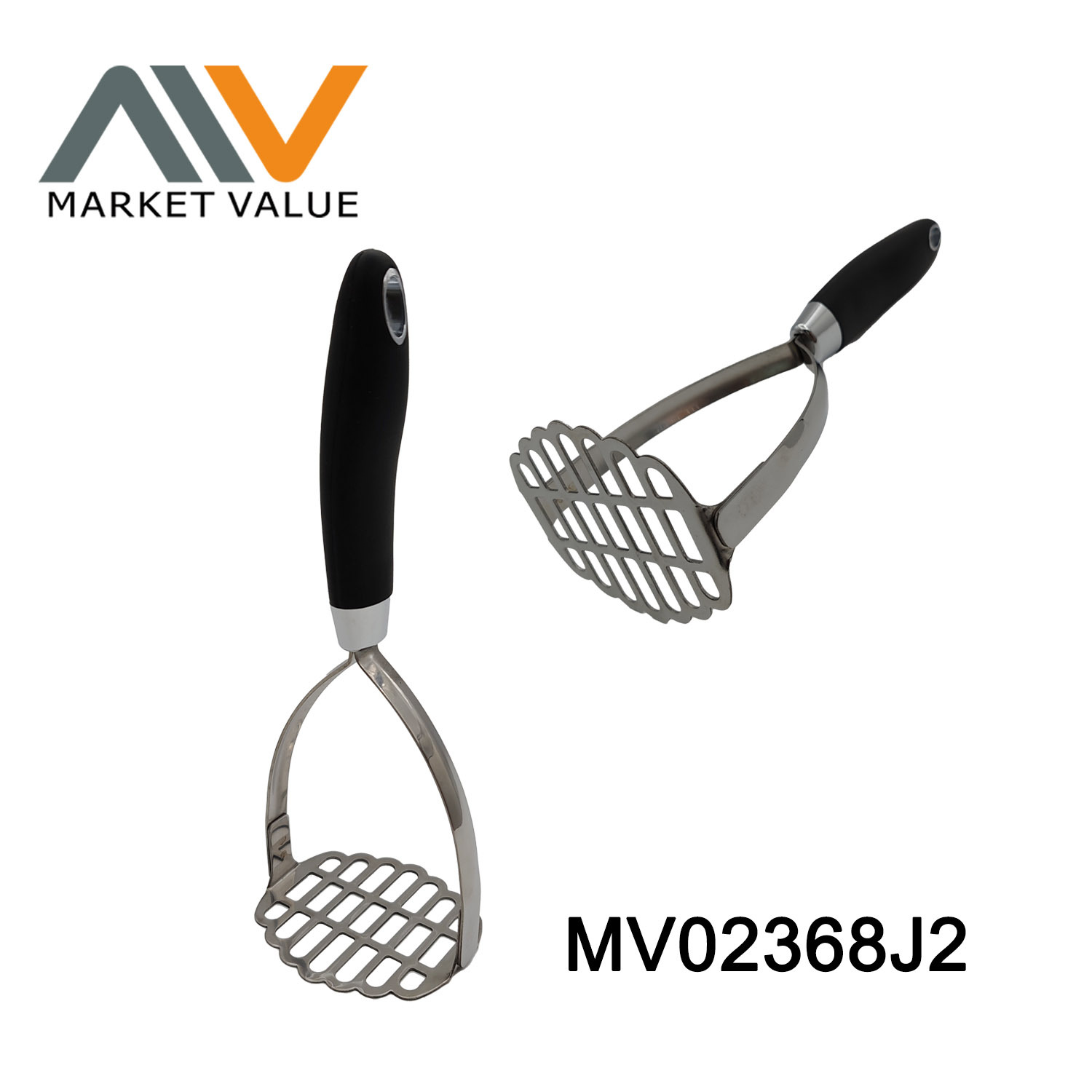 Stainless Steel Potato Press Plastic Handle TC
